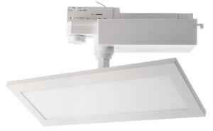 LED panel TRACK LIGHT, biely, 3-fázový, 4 000 K, zapnutie/vypnutie, Biela / opálová, Chodba, Hliník, Moderný, Koľajnicový systém