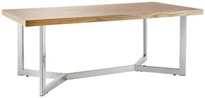 KONFERENČNÝ STOLÍK, farba duba, farba ušľachtilej ocele, drevo, kov, kompozitné drevo, 120/44/60 cm Livetastic - Stolíky do obývačky, Online Only