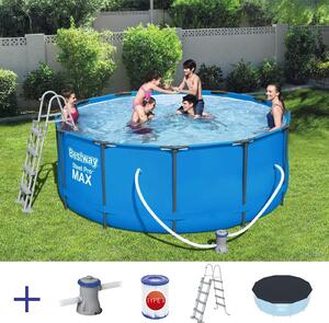 Bestway Steel Pro Max 56420, 10250 L, Rámový bazén, Šedá, 42,6 kg