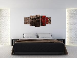 Abstraktný obraz ruže na stenu - obraz (Obraz 150x70cm)