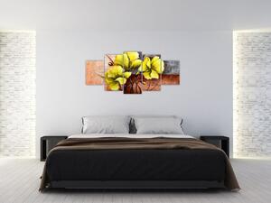 Obraz kvetín na stenu (Obraz 150x70cm)