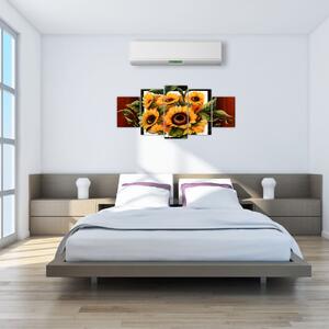 Obraz kvetín na stenu (Obraz 150x70cm)