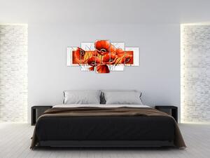 Obraz vlčích makov (Obraz 150x70cm)