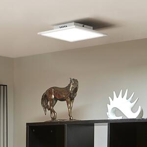 Lindby LED panel Lamin, biely, 30 cm, stmievateľný, diaľkové ovládanie, Biela / opálová, Obývacia izba / jedáleň, Moderný, Stropné svetlo