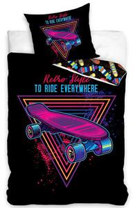 Carbotex obliečky Skateboard retro style 140x200/70x90 cm