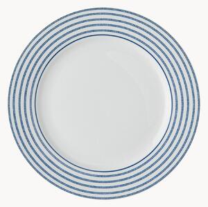 Porcelánové raňajkové taniere Candy Stripe, 4 ks