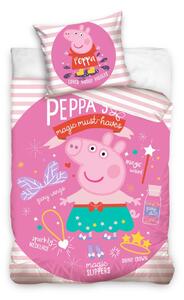 Carbotex obliečky Prasiatko Peppa Magic 140x200/70x90 cm