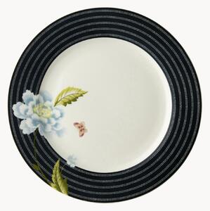Porcelánové raňajkové taniere Midnight Candy, 4 ks