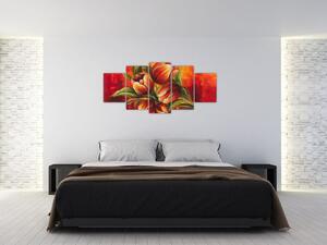 Obraz tulipánov na stenu (Obraz 150x70cm)