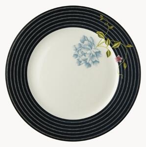 Porcelánové plytké taniere Midnight Candy, 4 ks