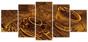 Obraz kávových zŕn na stenu (Obraz 150x70cm)