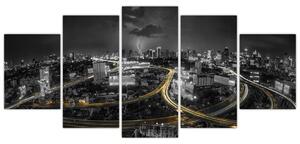 Nočné mesto - obraz (Obraz 150x70cm)