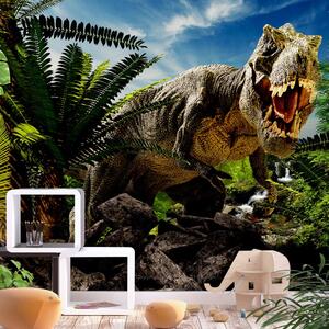 Fototapeta - Nahnevaný tyranosaurus