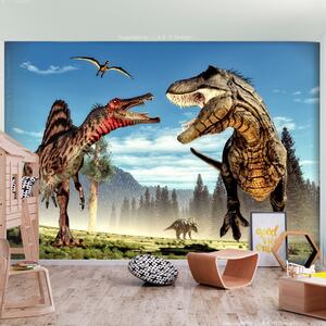 Fototapeta - Boj dinosaurov