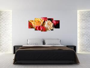 Obraz - kytice kvetov (Obraz 150x70cm)