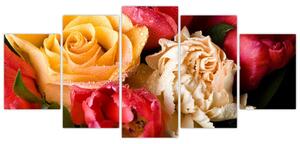 Obraz - kytice kvetov (Obraz 150x70cm)