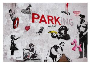 Fototapeta - Banksy Graffiti Diveristy + zadarmo lepidlo - 200x140