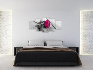 Obrazy kvetov - ruža (Obraz 150x70cm)