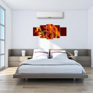 Horiace slúchadlá, obraz (Obraz 150x70cm)