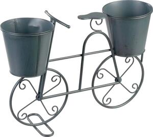 ST Plechový kvetináč bicykel 50x15x37cm