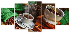 Obraz kávového zátišie (Obraz 150x70cm)