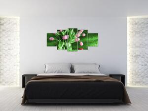 Tulipány vo váze, obraz na stenu (Obraz 150x70cm)