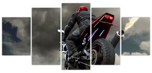 Obraz motorkárov (Obraz 150x70cm)