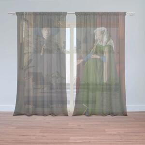 Sablio Záclony Svadba manželov - Jan van Eyck: 2ks 150x250cm