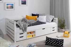 POSTEĽ S ÚLOŽNÝM PRIESTOROM, 90/200 cm biela MID.YOU - Detské izby, Online Only