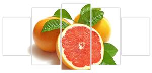 Grapefruit, obraz (Obraz 150x70cm)