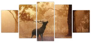 Jeleň v prírode (Obraz 150x70cm)