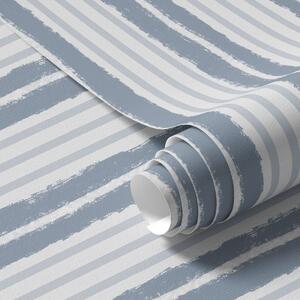 Tapety Vertikálne pruhy s textúrou v bielej a modro-šedej farbe, Tapety geometria, Tapety pruhy, a01268v1 : Uwalls.sk