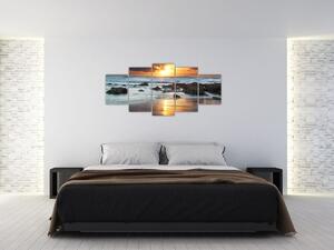 Západ slnka pri mori, obraz (Obraz 150x70cm)