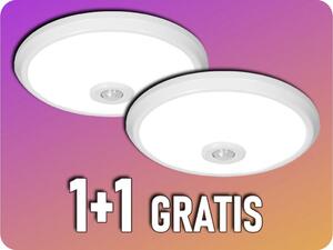 ORNO LED stropné svietidlo ZONDA so senzorom 12W, 800lm, okrúhle, 4000K, 1+1 zadarmo! [AD-PL-349WLPMR4] Farba svetla: Denná biela