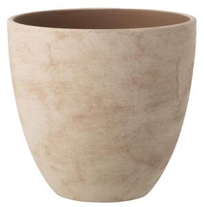 Béžový keramický obal na kvetináč Larigge L - Ø 30*29 cm - J-Line by Jolipa