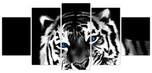 Obraz tigra s mláďaťom (Obraz 150x70cm)