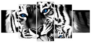 Tiger s mláďaťom, obraz (Obraz 150x70cm)