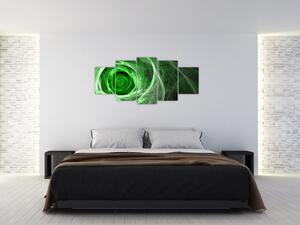 Abstraktný obraz ruže (Obraz 150x70cm)