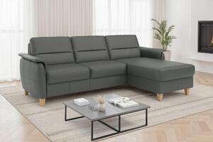 ROHOVÁ SEDAČKA, koža, antracitová Sit & More - Sedačky, Online Only