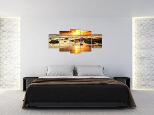 Západ slnka na mori - obraz (Obraz 150x70cm)
