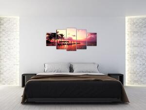 Západ slnka v exotike - obraz (Obraz 150x70cm)
