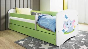 POSTEĽ PRE DETI A MLÁDEŽ 80/160 cm, zelená, biela MID.YOU - Detské izby, Online Only