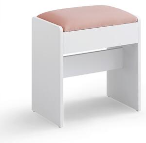 TABURETKA, textil, kompozitné drevo, 45/45/28,6 cm Boxxx - Kreslá, Online Only