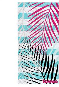 Towee Rýchloschnúca osuška PALMS PINK, 70 x 140 cm