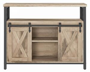 KOMODA, hnedá, čierna, 100/80/33 cm Boxxx - Komody, Online Only