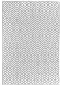 VONKAJŠÍ KOBEREC, 120/180 cm, sivá, biela Boxxx - Koberce
