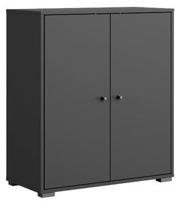 SKRINKA NA TOPÁNKY, čierna, 70/80/33 cm P & B - Online Only drobný nábytok, Online Only