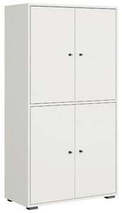 SKRINKA NA TOPÁNKY, biela, 70/131/33 cm P & B - Online Only drobný nábytok, Online Only
