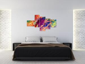 Farebný abstraktný obraz (Obraz 150x85cm)