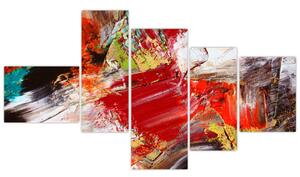 Farebný abstraktný obraz (Obraz 150x85cm)